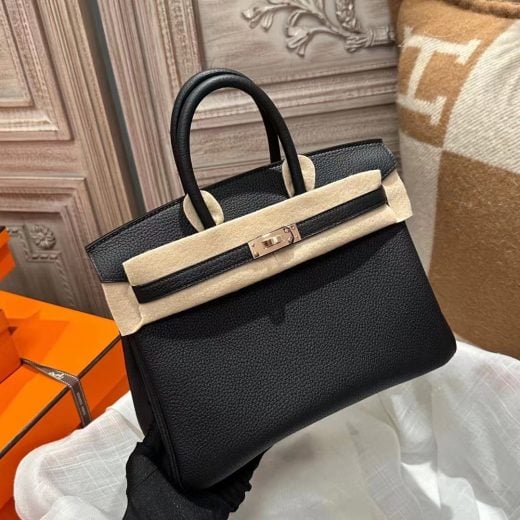 HERMES Rose Azalee and Gris Clair Wool Birkin 40cm